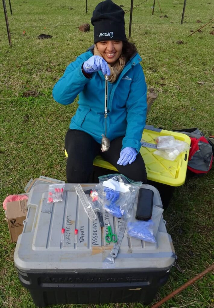 Tehani works on projects to restore uninhabited islands where seabirds and rare birds are suffering because of invasive species.